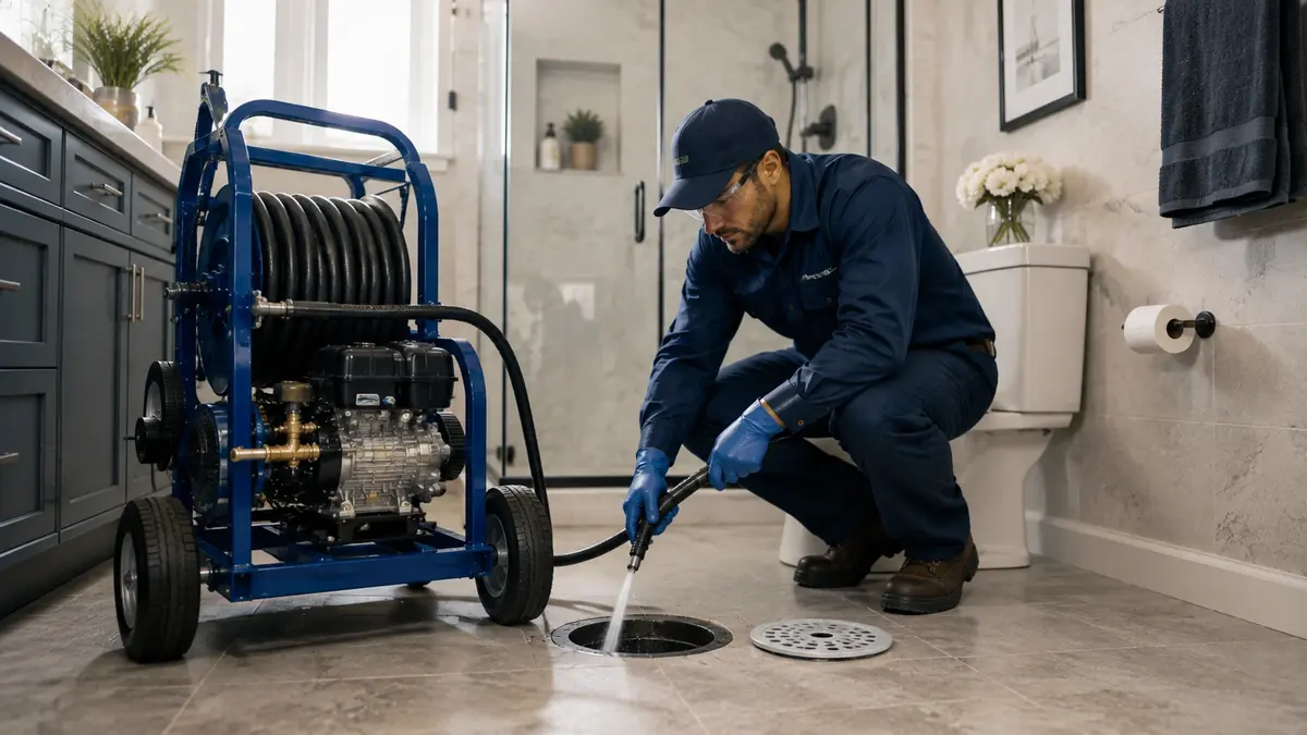 Bathroom Drain Hydro Jetting in Sunnyvale