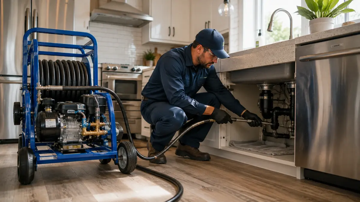 Kitchen Drain Hydro Jetting in Sunnyvale