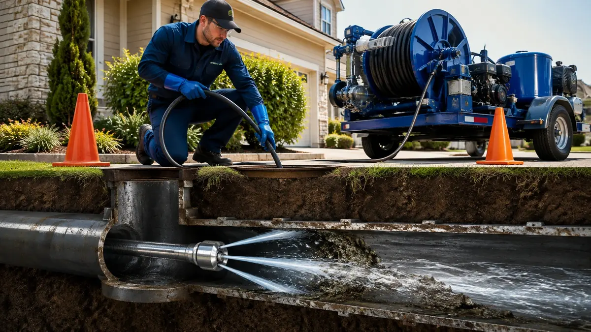 Main Sewer Line Hydro Jet Cleaning in Sunnyvale