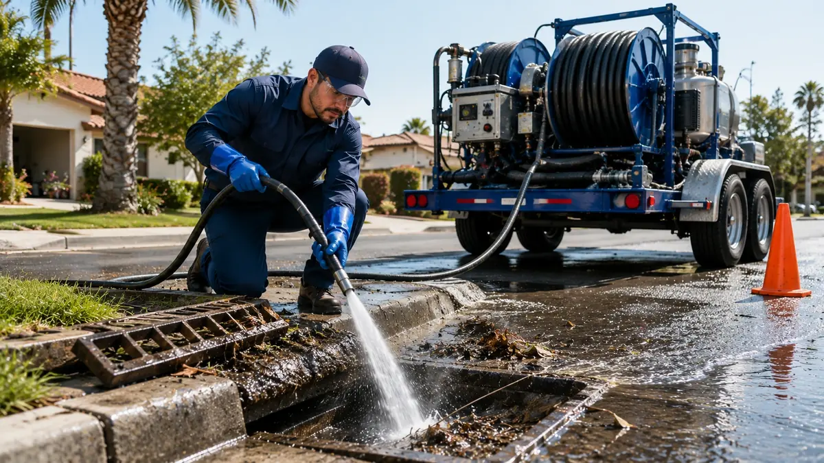 Storm Drain Hydro Jet Cleaning in Sunnyvale